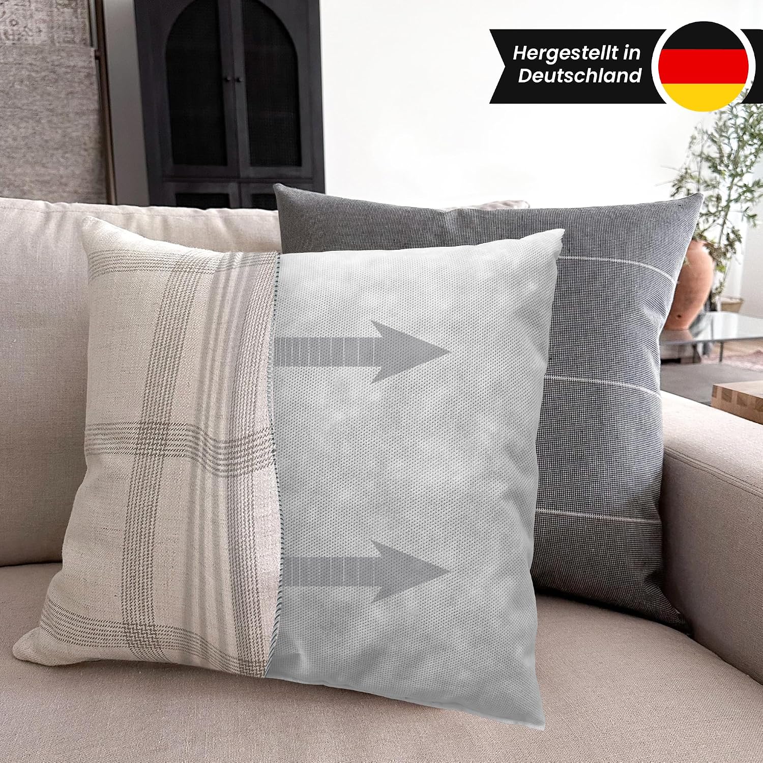 Goliez Kissenfüllung 2er Set – Atmungsaktiver Schaumstoff, waschbar