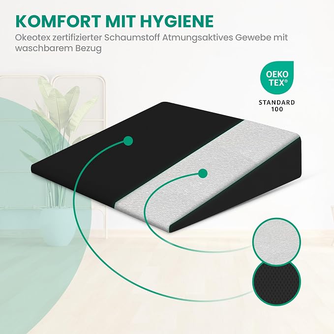 Goliez Ergonomisches Keilkissen – Sitzkissen für Bürostuhl, Auto & Zuhause | Made in Germany