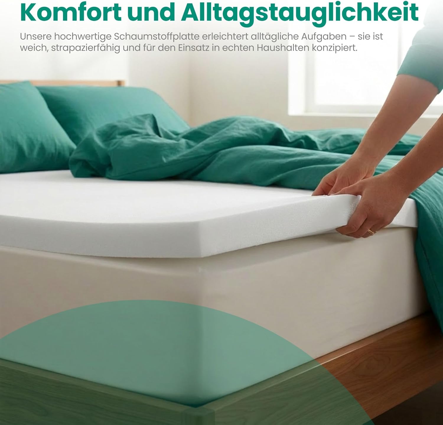 Goliez Cooling Topper RG45 Gel Foam – Pressure Relieving, Made in Germany