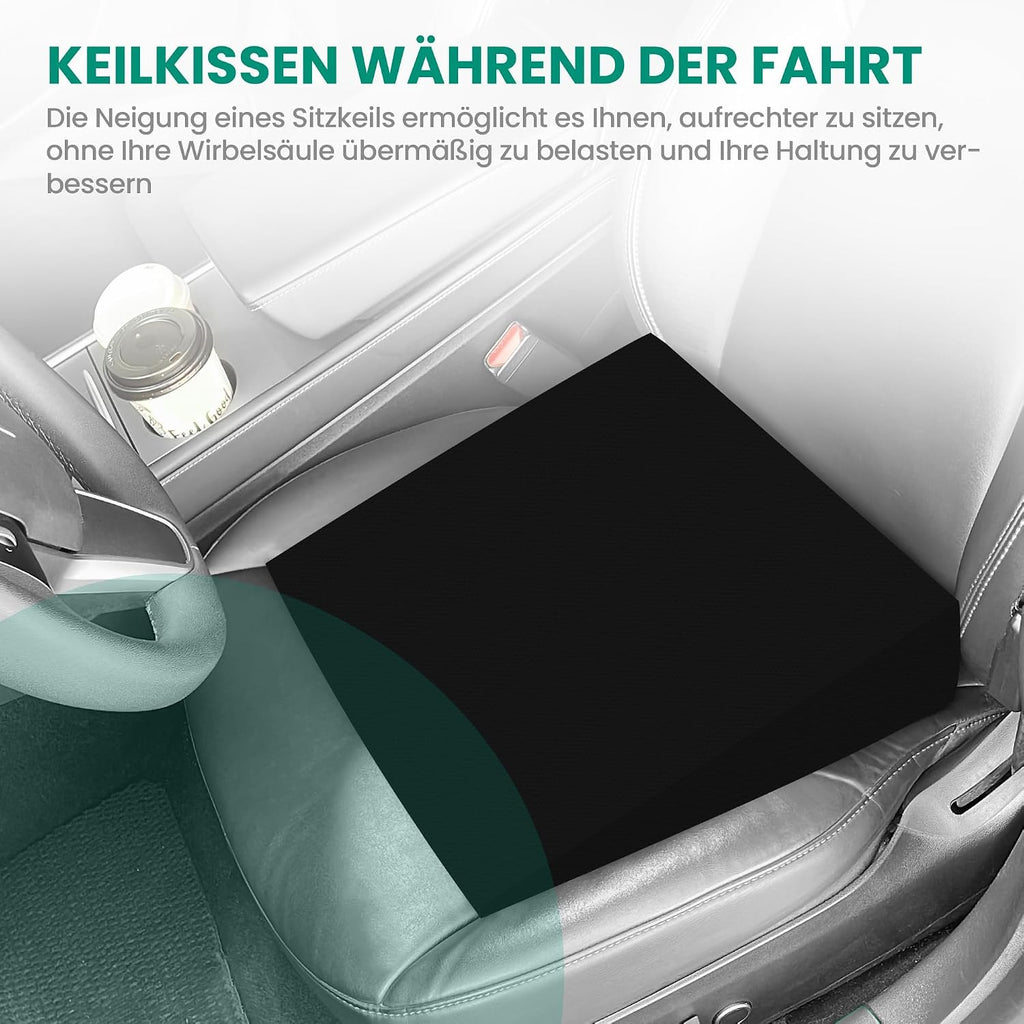 Goliez Ergonomisches Keilkissen – Sitzkissen für Bürostuhl, Auto & Zuhause | Made in Germany