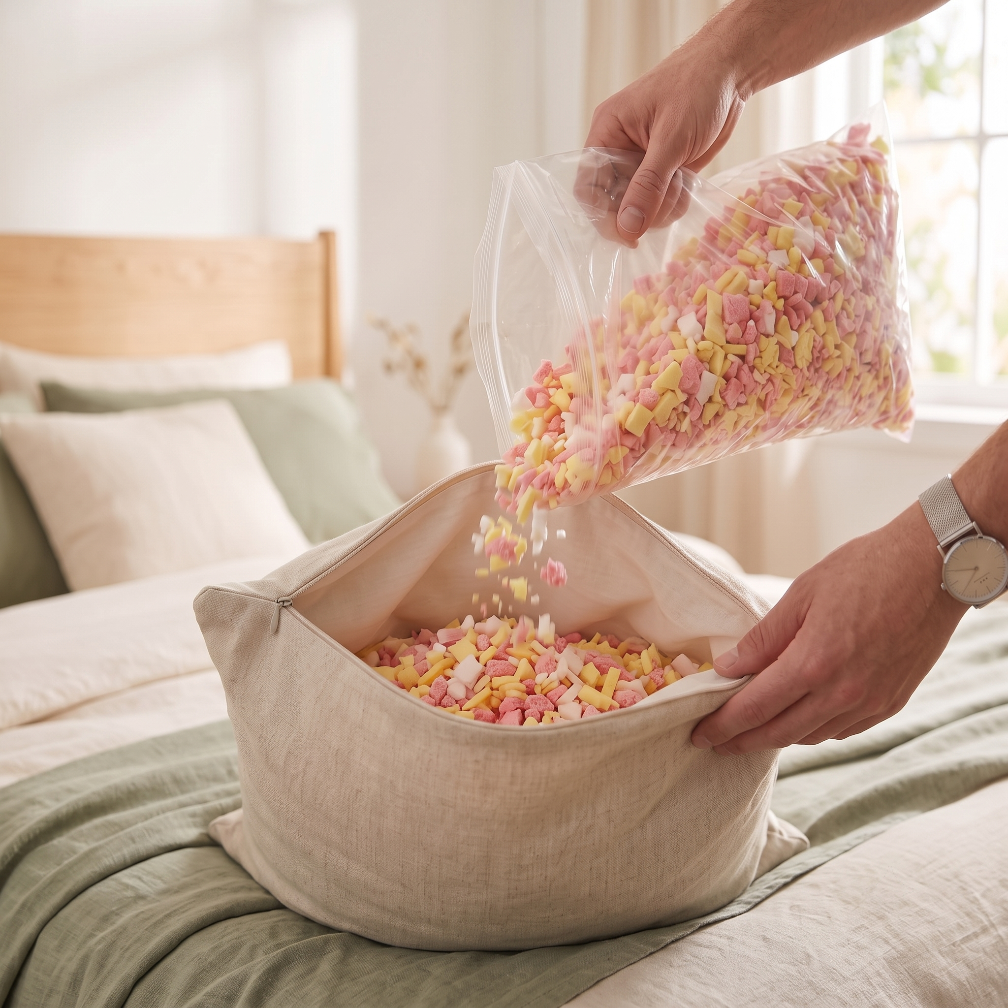 Shredded Memory Foam Filling – Bean Bag & Pillow Refill