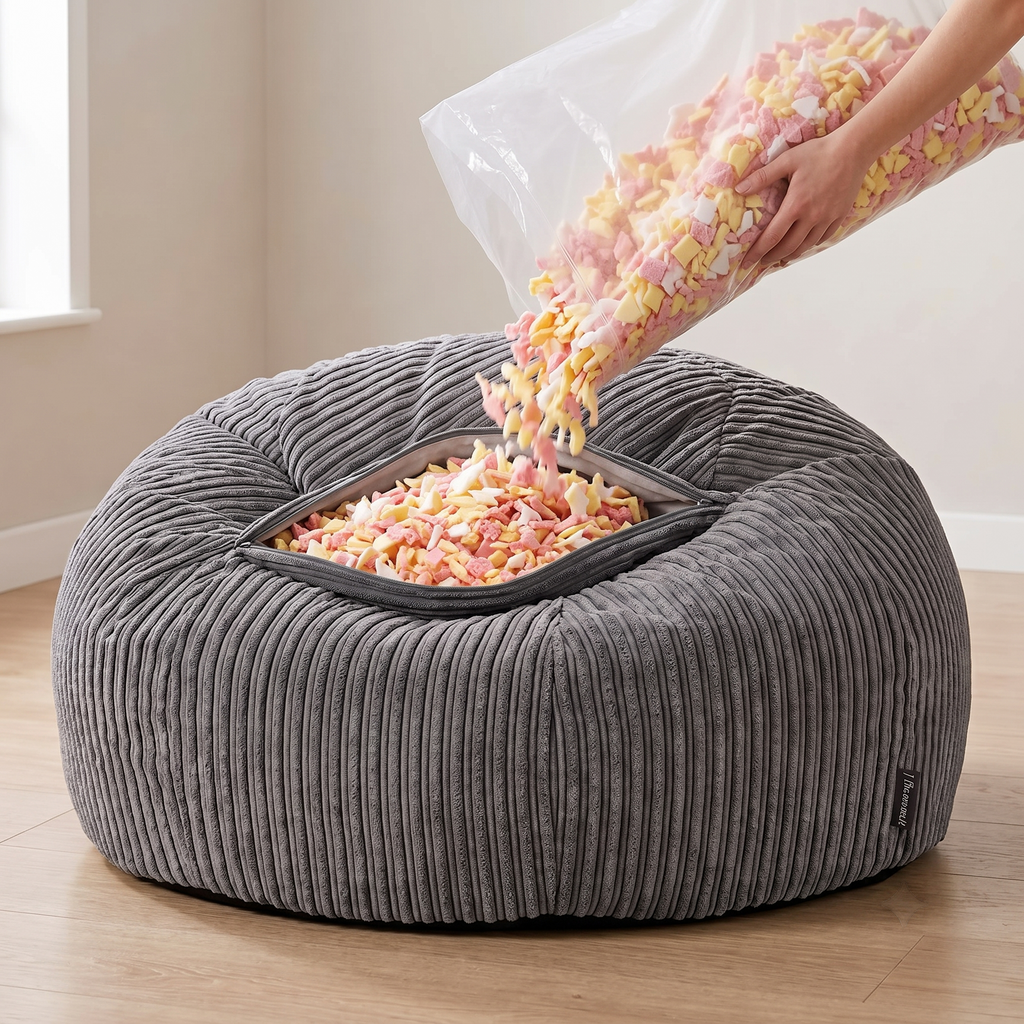 Shredded Memory Foam Filling – Bean Bag & Pillow Refill